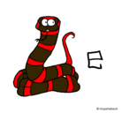 Dibujo Serpiente pintado por elzorro