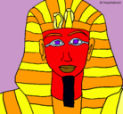 Dibujo Tutankamon pintado por laura200119