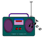 Dibujo Radio cassette 2 pintado por zarish