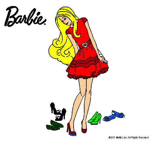 Barbie y su colección de zapatos