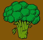 Dibujo Brócoli pintado por merry
