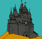 Dibujo Castillo medieval pintado por malan