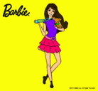 Dibujo Barbie y su mascota pintado por barbiemi