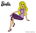 Dibujo Barbie moderna pintado por bren