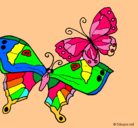 Dibujo Mariposas pintado por maripositas