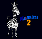 Dibujo Madagascar 2 Marty pintado por jnbvczxasdfg