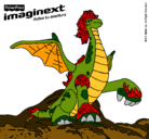 Dibujo Imaginext 9 pintado por imaginext