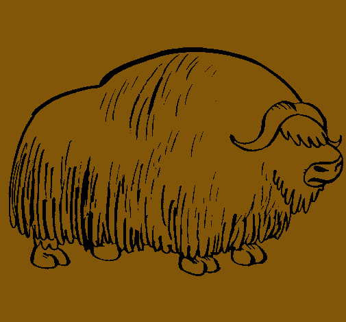 Dibujo Bisonte pintado por diego-tari