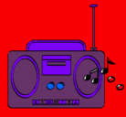 Dibujo Radio cassette 2 pintado por yunetsi 