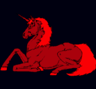 Dibujo Unicornio sentado pintado por ylenia