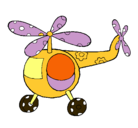 Dibujo Helicóptero adornado pintado por angeldaniel