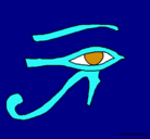 Dibujo Ojo Horus pintado por patry99