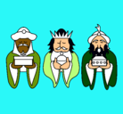 Dibujo Los Reyes Magos 4 pintado por saraico