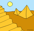 Dibujo Pirámides pintado por linez