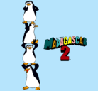 Dibujo Madagascar 2 Pingüinos pintado por avatar