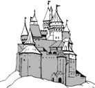 Dibujo Castillo medieval pintado por jero