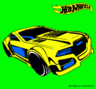 Dibujo Hot Wheels 5 pintado por esqueleto