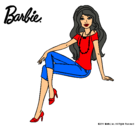 Dibujo Barbie moderna pintado por inasport