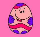 Dibujo Huevo de pascua feliz pintado por VIANNEY