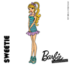 Dibujo Barbie Fashionista 6 pintado por dani