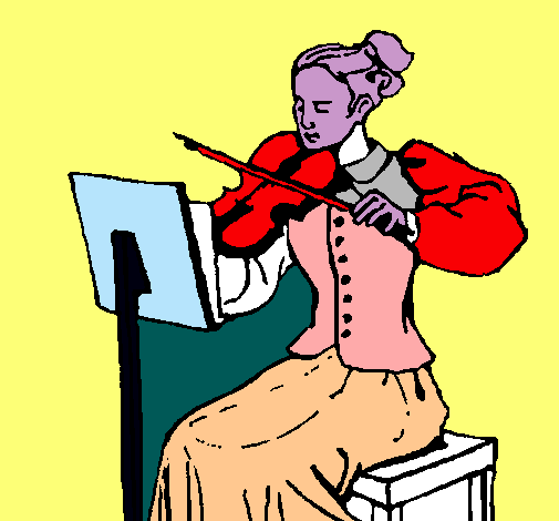 Dama violinista