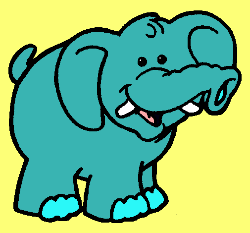 Dibujo Elefante pintado por lucy2