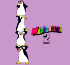 Dibujo Madagascar 2 Pingüinos pintado por joam