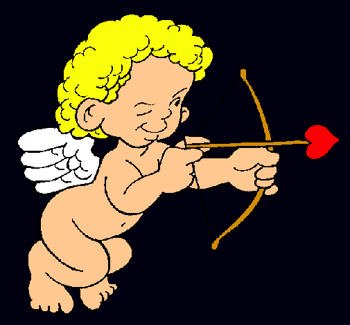 Cupido apuntando con la flecha