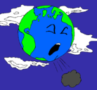 Dibujo Tierra enferma pintado por misi