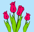 Dibujo Tulipanes pintado por Ezperanza