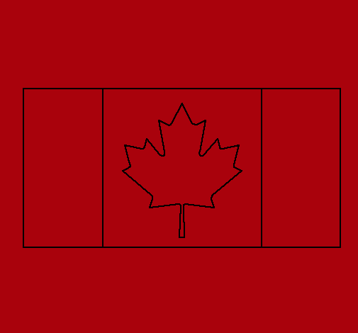 Dibujo Canadá pintado por victorvp