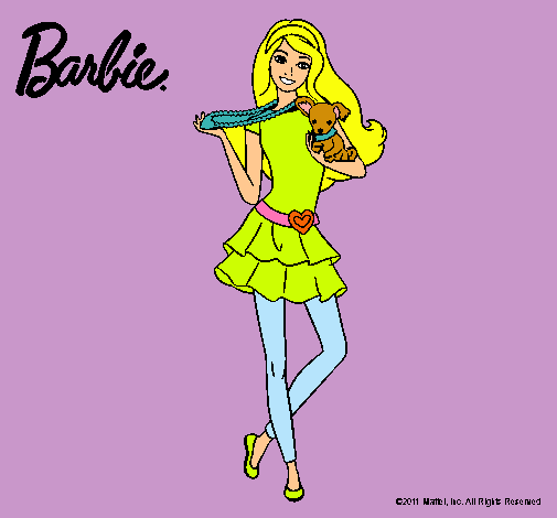 Barbie y su mascota