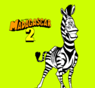 Dibujo Madagascar 2 Marty pintado por kfr66
