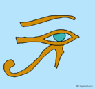 Dibujo Ojo Horus pintado por LAOJONART