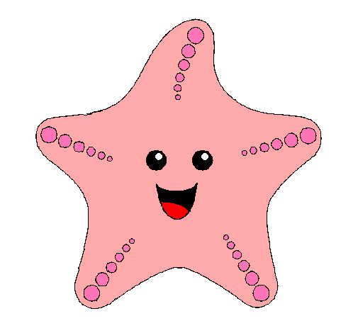 Dibujo de Estrella de mar pintado por Lauh en  el día 02-04-11 a  las 23:51:24. Imprime, pinta o colorea tus propios dibujos!