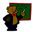 Dibujo Profesor oso pintado por pao_bonitha