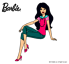 Dibujo Barbie moderna pintado por princesajess