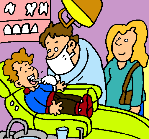 Niño en el dentista