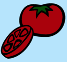 Dibujo Tomate pintado por liza1755