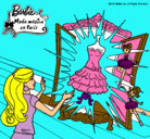 Dibujo El vestido mágico de Barbie pintado por miriam77