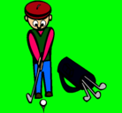 Dibujo Jugador de golf II pintado por Albertpm
