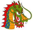 Dibujo Cabeza de dragón pintado por RAMBO
