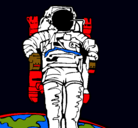 Dibujo Astronauta pintado por adl805