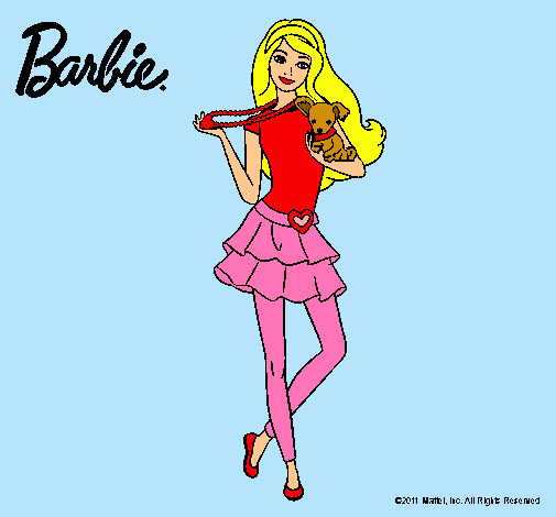 Barbie y su mascota