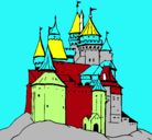 Dibujo Castillo medieval pintado por mayda