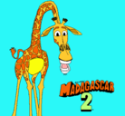Dibujo Madagascar 2 Melman pintado por fatima27