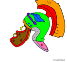 Dibujo Casco romano II pintado por eva1