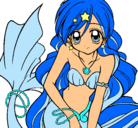 Dibujo Sirena pintado por animes