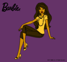 Dibujo Barbie moderna pintado por scooby