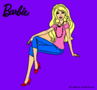 Dibujo Barbie moderna pintado por tali